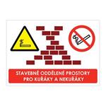 STAVEBNĚ ODDĚLENÉ PROSTORY PRO KUŘÁKY A NEKUŘÁKY, plast 1 mm, A5