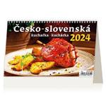 Stolní kalendář 2024 - Česko-slovenská kuchařka/kuchárka