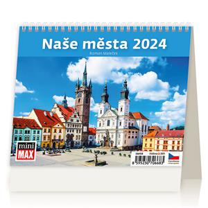 Stolní kalendář 2024 MiniMax - Naše města