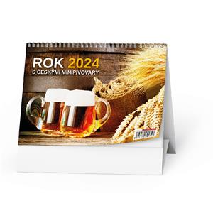 Stolní kalendář 2024 Rok 2024 s českými minipivovary