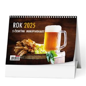 Stolní kalendář 2025 Rok 2025 s českými minipivovary