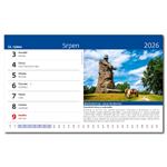 Stolní kalendář 2026 - Křížem krážem Českou republikou