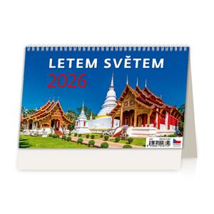 Stolní kalendář 2026 - Letem světem