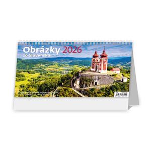 Stolní kalendář 2026 - Obrázky zo Slovenska