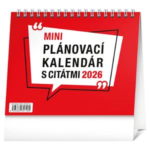 Stolní kalendář 2026 Plánovací s citátmi