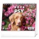 Stolní kalendář 2026 Psy - s menami psov
