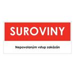 SUROVINY, červená, plast 1 mm 190x90 mm