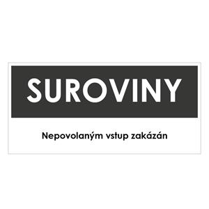 SUROVINY, šedá, plast 2 mm 190x90 mm