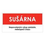 SUŠÁRNA, červená, plast 1 mm 190x90 mm