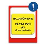 TABULKA NA ZAKÁZKU - plast A3, 5 mm