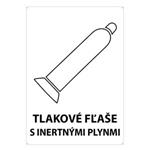 Tlakové fľaše s inertnými plynmi, plast 2mm s dierkami -148x210mm