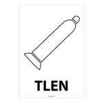 TLEN, płyta PVC 1 mm148x210 mm