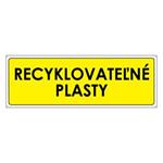 Triedený odpad-Recyklovateľné plasty, plast 2mm s dierkami-290x100mm