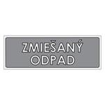 Triedený odpad-Zmiešaný odpad,plast 1mm,290x100mm