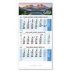 Tříměsíční kalendář Trio český 2027 - modrý