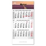 Tříměsíční kalendář Trio český 2027 - šedý