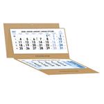 Tříměsíční kalendář Trio Kraft skládaný český 2027 - modrý