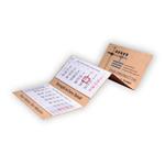 Tříměsíční kalendář Trio Kraft skládaný český 2027 - šedý