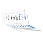 Tříměsíční kalendář Trio skládaný český se spirálou 2027 - modrý