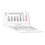 Tříměsíční kalendář Trio skládaný český se spirálou 2027 - šedý