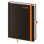 Týdenní diář A5 2026 Black Orange