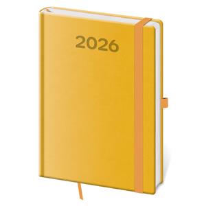 Týdenní diář A5 2026 Print Pop - žlutá