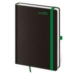 Týdenní diář B6 2026 Black Green