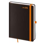 Týdenní diář B6 2026 Black Orange