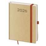 Týdenní diář B6 2026 Print Pop - cappuccino
