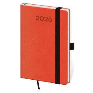 Týdenní kapesní diář 2026 Print Pop - oranžová