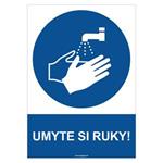 Umyte si ruky! - bezpečnostná tabuľka, samolepka A4