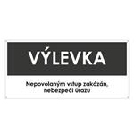 VÝLEVKA, šedá, plast s dírami 2 mm 190x90 mm