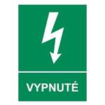 Vypnuté, samolepka 210x297mm