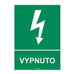 VYPNUTO, Samolepka A4