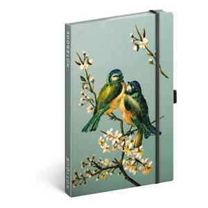 Zábavný Notes Ptáci Kateřiny Winterové A5 - linkovaný