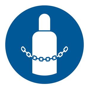 Zajisti tlakové lahve - SYMBOL, samolepka 100x100