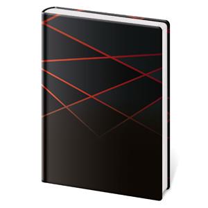 Zápisník Vario A5 linkovaný - Black Design