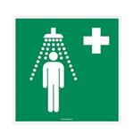 Zdravotnická sprcha - bezpečnostní tabulka s dírkami, plast 2 mm 200x200 mm